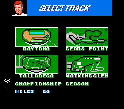 Bill Elliott's NASCAR Challenge screenshot 5 for NES